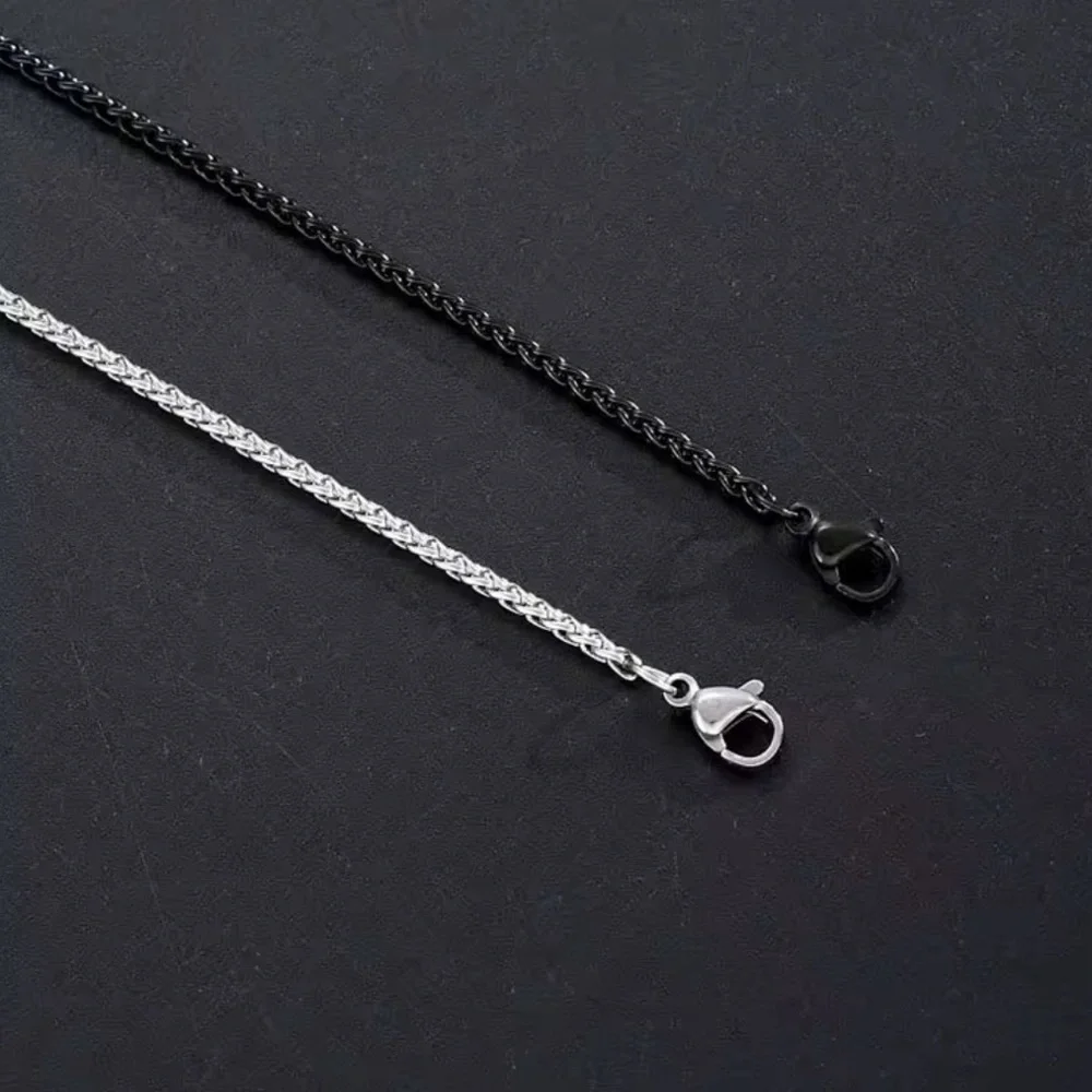 Minimalist Black Franco‎ Snake Chain Jewelry Bracelet, 7-9”